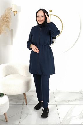 شلوار سرمه ای زنانه پارچه MASSİMO DONNA - کد 845557022