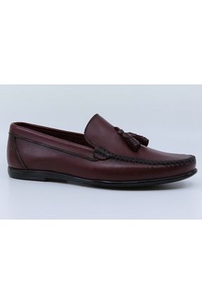 کفش کژوال زرشکی مردانه چرم خالص Papuccu - کد 845554307