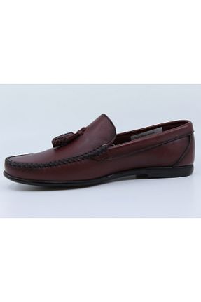 کفش کژوال زرشکی مردانه چرم خالص Papuccu - کد 845554307