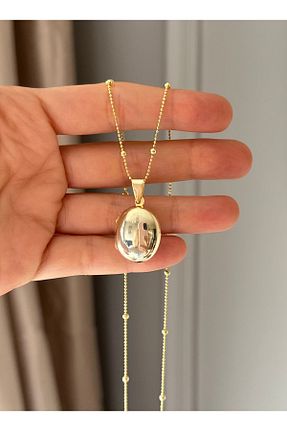 گردنبند نقره زرد زنانه 925 عیار emy by emel luxury silver jewelry - کد 824135487