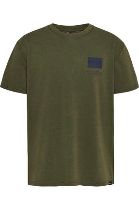 تی شرت خاکی مردانه رگولار کد 811002576