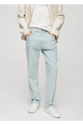 شلوار جین آبی مردانه پاچه رگولار استاندارد کد 821084931