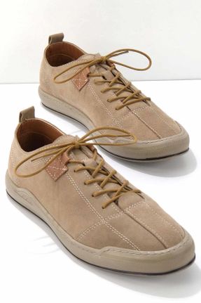 کفش کژوال بژ مردانه پاشنه کوتاه ( 4 - 1 cm ) پاشنه ساده کد 673422955