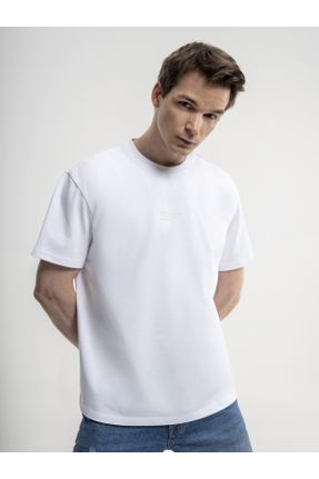 تی شرت سفید مردانه رگولار کد 808581364