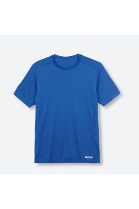 تی شرت سرمه ای مردانه رگولار پلی استر تکی کد 810038365