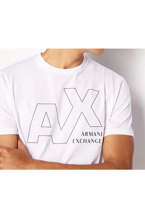 تیشرت سفید مردانه رگولار Armani Exchange - کد 845319681