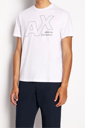 تیشرت سفید مردانه رگولار Armani Exchange - کد 845319681