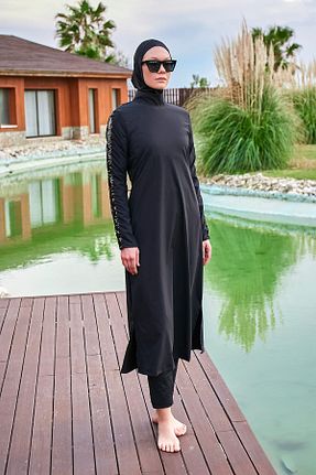 مایو حجاب مشکی زنانه ساده Marina - کد 845316551