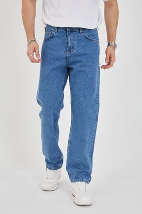 شلوار جین آبی مردانه پاچه گشاد جین کد 815179684