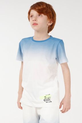 تی شرت نباتی بچه گانه ریلکس یقه گرد تکی جوان کد 262255113