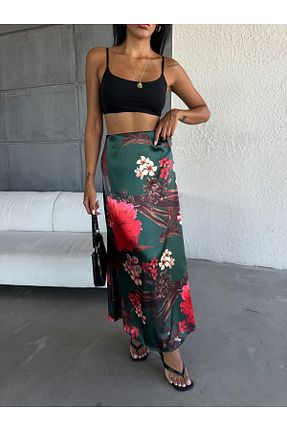 دامن صورتی زنانه ساتن Fiori - کد 845221132