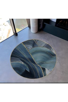 فرش مشکی قابل شستشو Rugs Modern Halı - کد 845379409