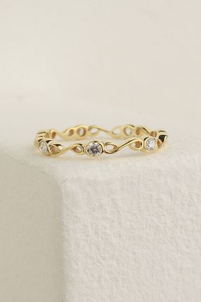 انگشتر نقره طلائی زنانه زیرکن eddiajewellery - کد 315933188