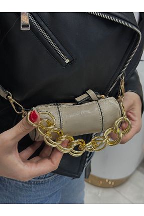 کیف دوشی بژ زنانه چرم مصنوعی Mecheatelier - کد 824182384