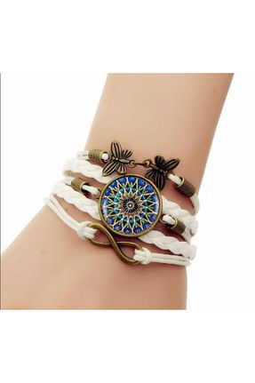 دستبند جواهر سفید زنانه سنگ طبیعی SYNOPE - کد 845411327