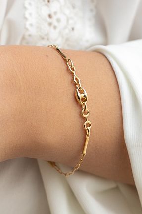 دستبند طلا زرد زنانه 14 عیار Cenova Jewelry - کد 845418465
