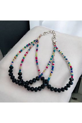 دستبند جواهر مشکی زنانه سنگ طبیعی Metler - کد 845424378