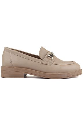 کفش لوفر بژ زنانه چرم مصنوعی Pierre Cardin - کد 845419866