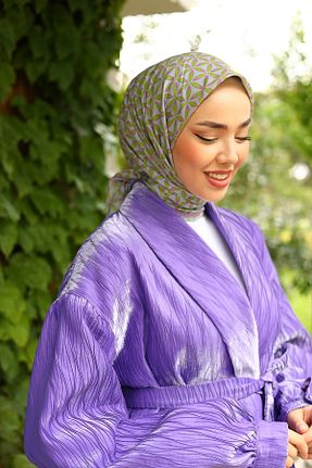 روسری آبی پنبه ای Silk Home - کد 845427658
