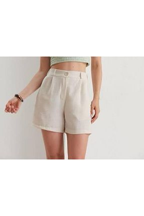 شلوارک و برمودا بژ زنانه مام فیت MetuCA - کد 845462829