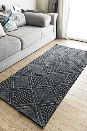 فرش طوسی زیره ضد لغزش GRİ HOME HALI - کد 845469406