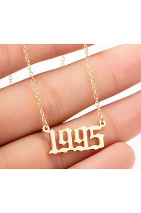 گردنبند نقره طلائی زنانه 925 عیار Rasyonel lazer - کد 845475555