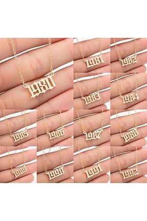 گردنبند نقره طلائی زنانه 925 عیار Rasyonel lazer - کد 845475555