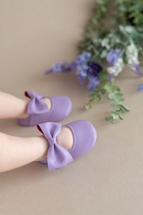 پاپوش بنفش بچه گانه چرم مصنوعی First Step - کد 285538533