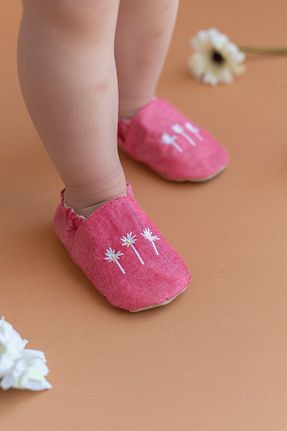 پاپوش صورتی بچه گانه پارچه ای First Step - کد 118318406