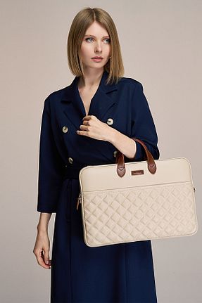 کیف نوت بوک بژ Sevinç Çanta - کد 845546329