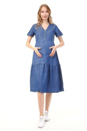 لباس آبی زنانه بافت پنبه (نخی) کد 148920108