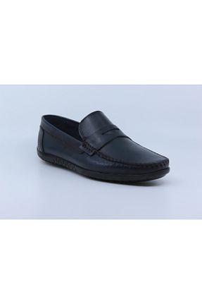 کفش کژوال سرمه ای مردانه چرم خالص Papuccu - کد 845551899