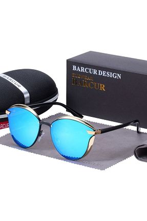 عینک آفتابی آبی زنانه UV400 Barcur - کد 313667073