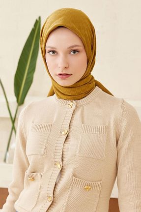 روسری زرد مودال Qef - کد 819612476
