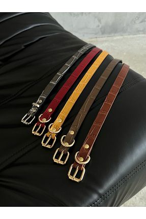 کمربند رنگی زنانه چرم مصنوعی coaksco - کد 845552942
