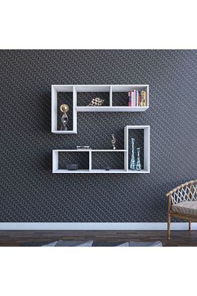 قفسه کتاب سفید 123 سانتی متر Dienni - کد 833104374