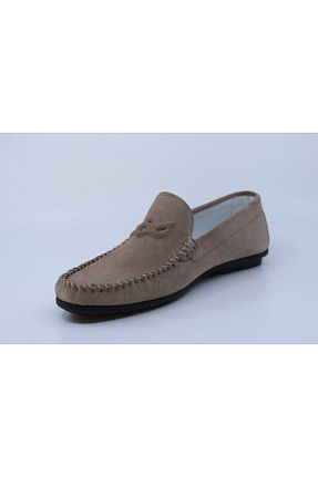 کفش کژوال بژ مردانه چرم خالص Papuccu - کد 845549187