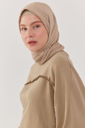 شال بژ زنانه MİRSOY SCARF - کد 845594611