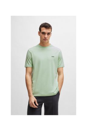 تی شرت سبز مردانه رگولار یقه گرد کد 803640056