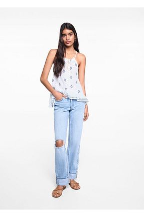 بلوز سفید زنانه Etnik MANGO Teen - کد 824517929