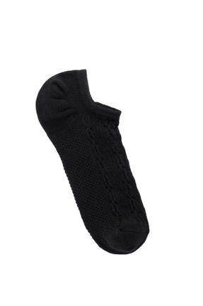 جوراب مشکی زنانه پنبه (نخی) تکی کد 798210460
