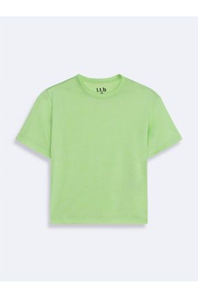 تی شرت سبز زنانه رگولار کد 835987729