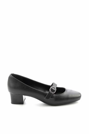 کفش پاشنه بلند کلاسیک مشکی زنانه چرم لاکی پاشنه ضخیم پاشنه متوسط ( 5 - 9 cm ) کد 161084654