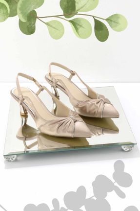 کفش پاشنه بلند کلاسیک زرشکی زنانه ساتن پاشنه ضخیم پاشنه متوسط ( 5 - 9 cm ) کد 672188082