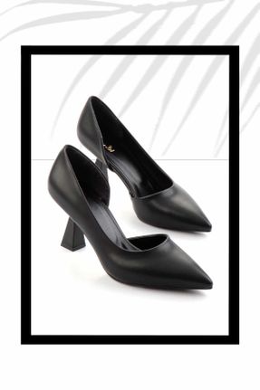 کفش پاشنه بلند کلاسیک مشکی زنانه پاشنه ضخیم پاشنه متوسط ( 5 - 9 cm ) کد 800173220
