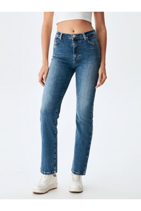 شلوار جین آبی زنانه استاندارد کد 839810414