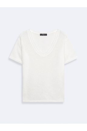 تی شرت سفید زنانه رگولار کد 841851916