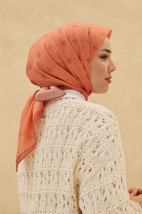 روسری نارنجی İpek Jakar Silk Home - کد 845614608