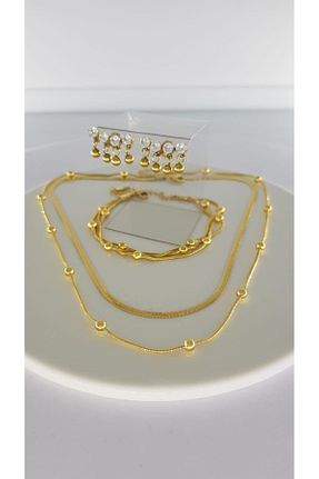 ست استیل طلائی زنانه استیل (فولاد) SONES - کد 845605458
