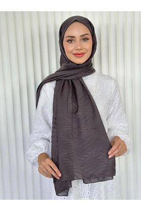 شال طوسی زنانه ابریشم Genel Markalar - کد 845705899